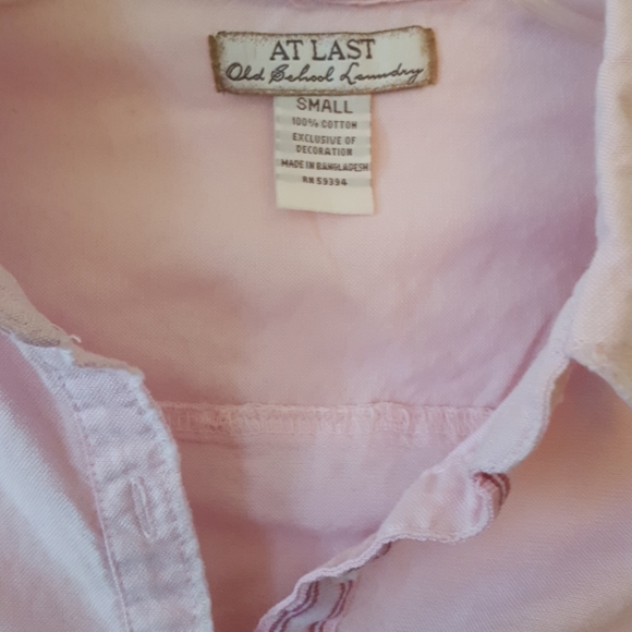 Pink Button Down - Picture 3 of 4